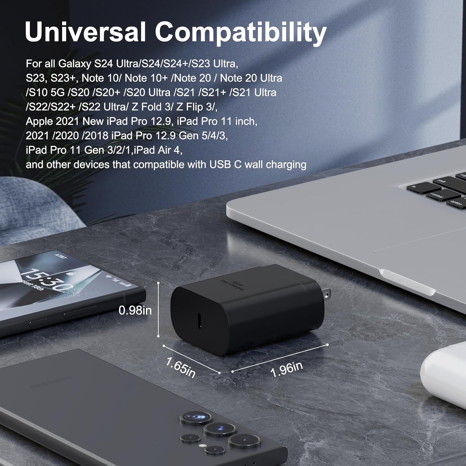 Samsung USB-C Super Fast Charging Power Adapter,25W PD Charger Block for Samsung Galaxy S26/S26 Ultra/S26+/S25 Ultra/S25/S25+/S24 Ultra/S24/S24+/S23 Ultra/S23/S23+/S22/S22 Ultra/S22+(2 Pack)