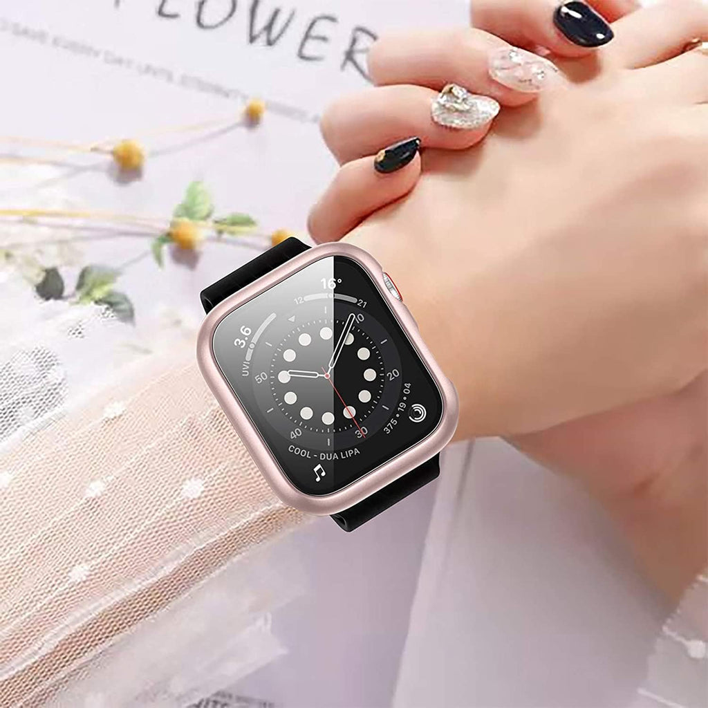 12 Pack Case for Apple Watch 38Mm Series 3/2/1 with Tempered Glass Screen Protector,  Full Hard PC Ultra-Thin Scratch Resistant Bumper HD Protective Cover for Iwatch Accessories